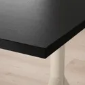 IKEA IDÅSEN ІДОСЕН, письмовий стіл, чорний / бежевий, 160x80 см 292.810.33 фото thumb №4
