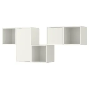 IKEA EKET ЕКЕТ, настінна комбінація шаф, білий, 175x35x70 см 692.846.47 фото