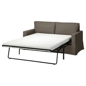 IKEA HYLTARP ХИЛЬТАРП, 2-местный диван-кровать, Грензель серо-коричневый 094.895.81 фото