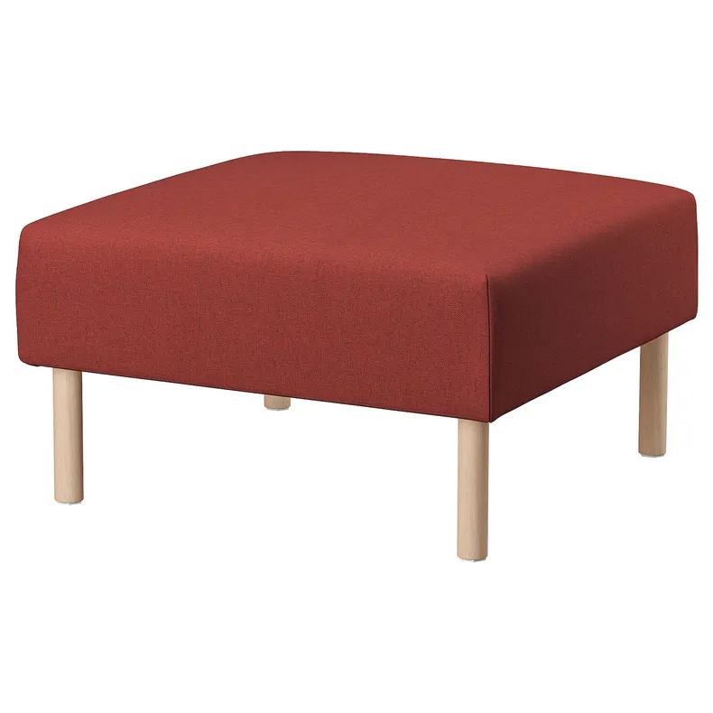 IKEA LILLEHEM ЛІЛЛЕХЕМ, 1-місна секція дивана, ГУННАРЕД коричнево-червоний/деревина 895.529.22 фото №1