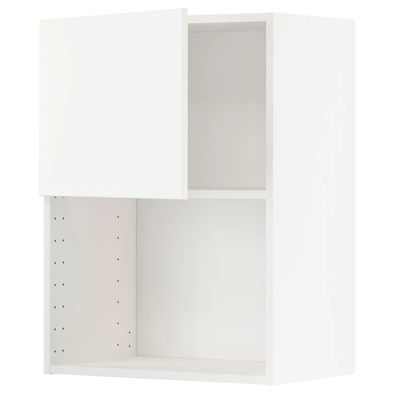 IKEA METOD МЕТОД, навесной шкаф для СВЧ-печи, белый / белый, 60x80 см 594.685.57 фото №1