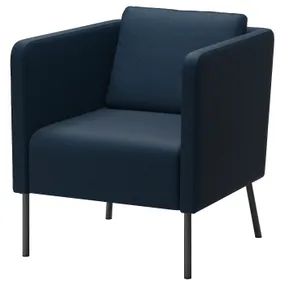 IKEA EKERÖ ЕКЕРЕ, крісло, СКІФТЕБУ темно-синій 202.628.78 фото
