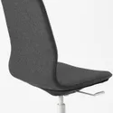 IKEA LÅNGFJÄLL ЛОНГФЬЄЛЛЬ, крісло для конференцій, ГУННАРЕД темно-сірий / білий 392.525.15 фото thumb №3