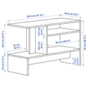 IKEA HOLMERUD ХОЛМЕРУД, придиванный столик, имит. дуб, 80x31 см 405.414.21 фото thumb №3