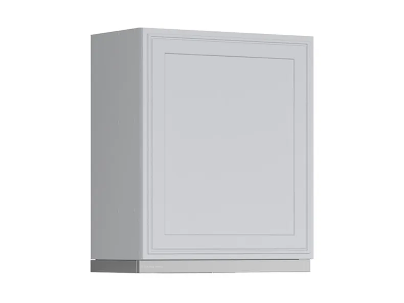 BRW Верхний шкаф для кухни Verdi 60 см с вытяжкой правый светло-серый матовый, греноловый серый/светло-серый матовый FL_GOO_60/68_P_FL_BRW-SZG/JSZM/IX фото №2