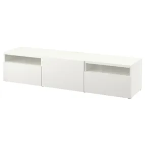 IKEA BESTÅ БЕСТО, тумба під телевізор, біла / ЛАППВІКЕН білий, 180x42x39 см 493.284.02 фото