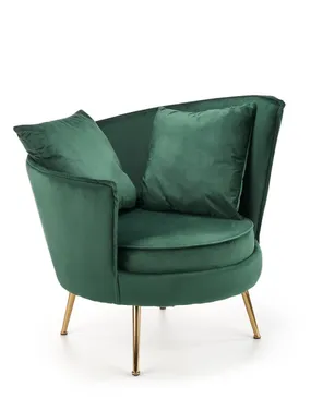 М'яке крісло HALMAR ALMOND темно-зелений фото