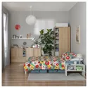 IKEA BRUKSVARA БРУКСВЭРА, пододеяльник и 2 наволочки, разноцветный / цветочный рисунок, 200x200 / 50x60 см 105.738.28 фото thumb №3