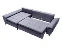 BRW Кутовий розкладний диван Faro з ящиком для зберігання велюровий синій, Моноліт 97 NA-FARO-L-G1_B842DD фото thumb №3