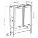 IKEA IVAR ИВАР, стеллаж с дверцами, сосна / войлок, 89x30x124 см 895.078.83 фото thumb №5