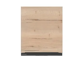 BRW Кухонный шкаф Sole L6 60 см левосторонний с вытяжкой дуб галифакс натур, Черный/дуб галифакс натур FM_GOO_60/68_L_FL_BRW-CA/DHN/CA фото