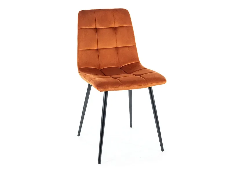Кухонний стілець SIGNAL MILA Velvet, Bluvel 48 - коричневий фото №3