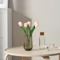 IKEA SMYCKA СМЮККА, букет зі штучних квітів, кімнатний / зовнішній / світло-рожевий тюльпан, 35 см 205.717.82 фото thumb №2