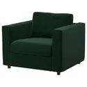 IKEA VIMLE ВІМЛЕ, крісло, Джупард темно-зелений 994.771.40 фото thumb №1