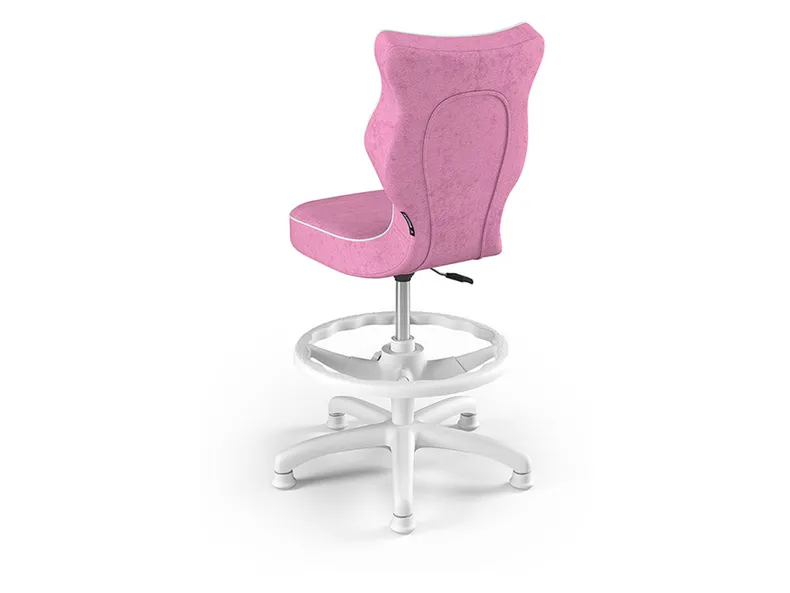 BRW Дитячий стілець на підставці для ніг рожевий, розмір 4 OBR_PETIT_BIALY_ROZM.4_WK+P_VISTO_08 фото №3