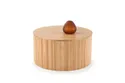 Журнальный столик деревянный круглый HALMAR WOODY, 80x80 см, натуральный фото thumb №4