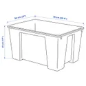 IKEA SAMLA САМЛА, коробка, прозорий, 78x56x43 см/130 л 901.029.71 фото thumb №5