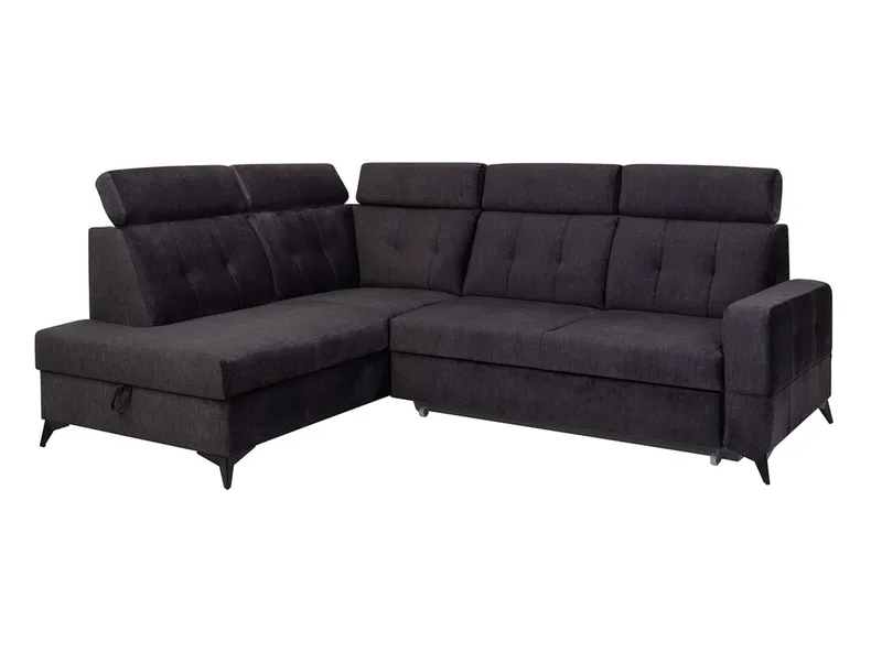 BRW Раскладной угловой диван Amado с канистрой из графитового велюра, VOGUE 17 NA-AMADO-OTMBK.2F-G3_BA4486 фото №2
