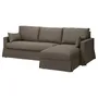 IKEA HYLTARP ХЮЛЬТАРП, 3-місний диван з кушеткою, прав, ГРАНСЕЛЬ сіро-коричневий 494.958.20 фото