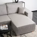Кутовий диван універсальний MEBEL ELITE ALEX, 262 см, тканина: сірий фото thumb №4