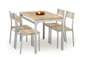 Столовий комплект HALMAR MALCOLM стіл + 4 стільці 110x70 см, дуб сонома фото thumb №1