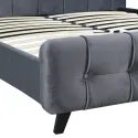 Кровать двуспальная бархатная MEBEL ELITE LINO Velvet, 160x200 см, Серый фото thumb №10