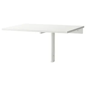 IKEA NORBERG НОРБЕРГ, стол откидной стенного крепежа, белый, 74x60 см 301.805.04 фото
