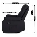 Массажное кресло MEBEL ELITE INTER 2, ткань: черный фото thumb №10