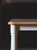 IKEA DANDERYD ДАНДЭРЮД / SKOGSTA СКОГСТА, стол и 4 стула, окл белый дуб / акация, 130 см 795.681.03 фото thumb №5