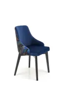 Кухонний стілець HALMAR ENDO чорний/темно-синій фото thumb №1
