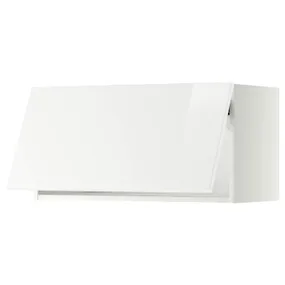 IKEA METOD МЕТОД, навесной горизонтальный шкаф, белый / Рингхульт белый, 80x40 см 693.944.67 фото