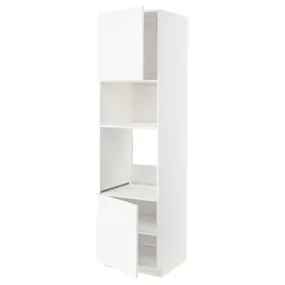 IKEA METOD МЕТОД, вис шаф д / дух / мікр печі / 2 двер / пол, білий Енкопінг / білий імітація дерева, 60x60x220 см 394.735.45 фото