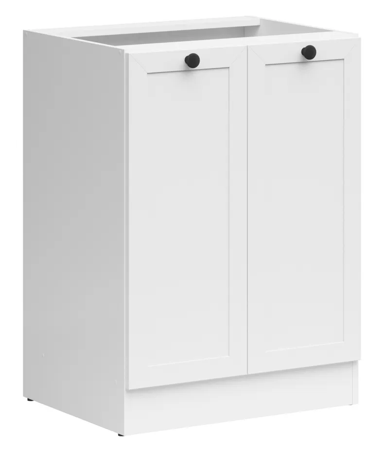 BRW Двухдверный кухонный шкаф Junona Line 60 см белый, белый D2D/60/82_BBL-BI/BI фото №2