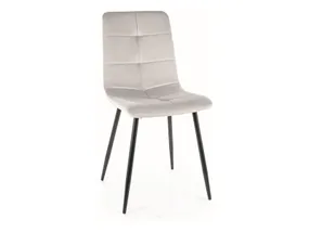 Кухонный стул SIGNAL IVO Velvet, Bluvel 03 - светло-серый фото