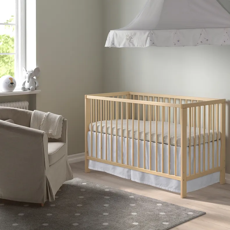 IKEA GULLIVER ГУЛЛІВЕР, ліжко для немовлят, береза, 60x120 см 405.497.47 фото №2