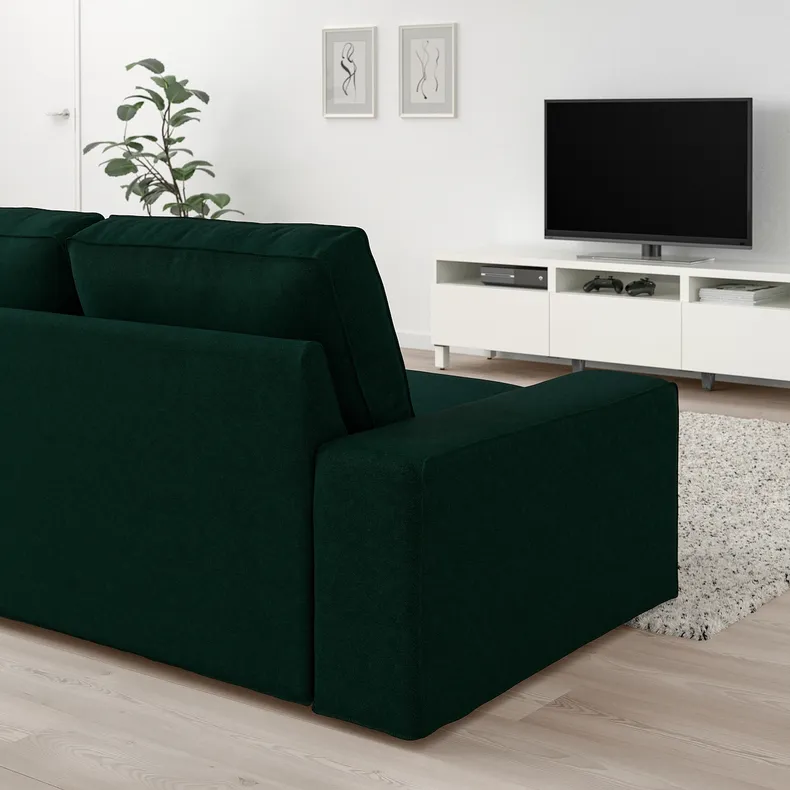 IKEA KIVIK КІВІК, 2-місний диван, Талміра темно-зелена 194.847.62 фото №3