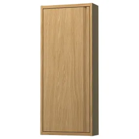 IKEA ÄNGSJÖN ЭНГШЁН, навесной шкаф с дверцей, имит. дуб, 40x15x95 см 205.350.77 фото