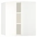 IKEA METOD МЕТОД, кутова навісна шафа з полицями, білий / ВАЛЛЬСТЕНА білий, 68x80 см 295.072.87 фото thumb №1