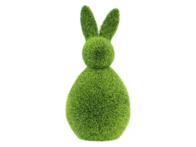 BRW Декоративная фигурка BRW Кролик, искусственная трава 092495 фото