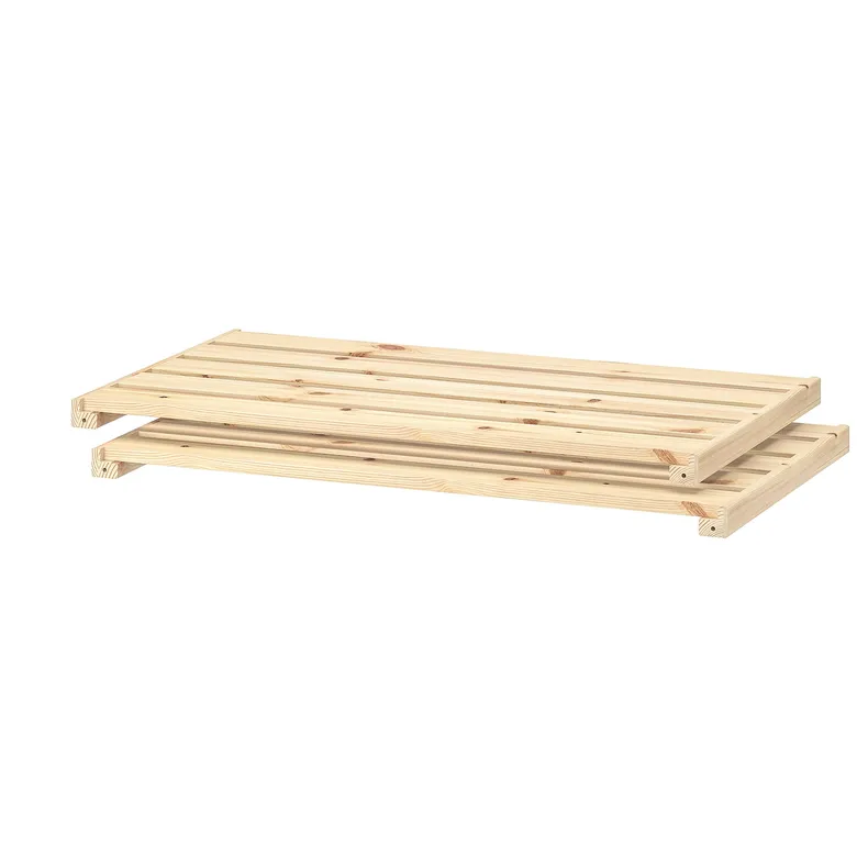 IKEA HEJNE ХЕЙНЕ, полиця, деревина хвойних порід, 77x47 см 2 шт 802.878.09 фото №1