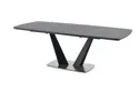 Кухонний стіл розкладний HALMAR FANGOR 160-220x90 см, стільниця - темно-сіра, основа - чорна фото thumb №13