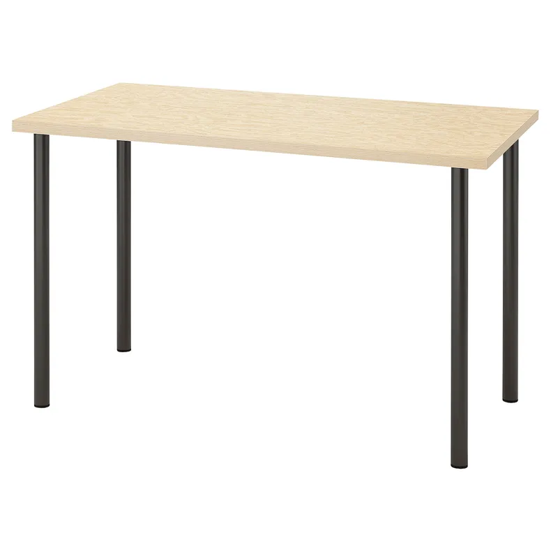 IKEA MITTCIRKEL МИТТЦИРКЕЛЬ / ADILS АДИЛЬС, письменный стол, яркий эффект сосны черный, 120x60 см 595.085.39 фото №1