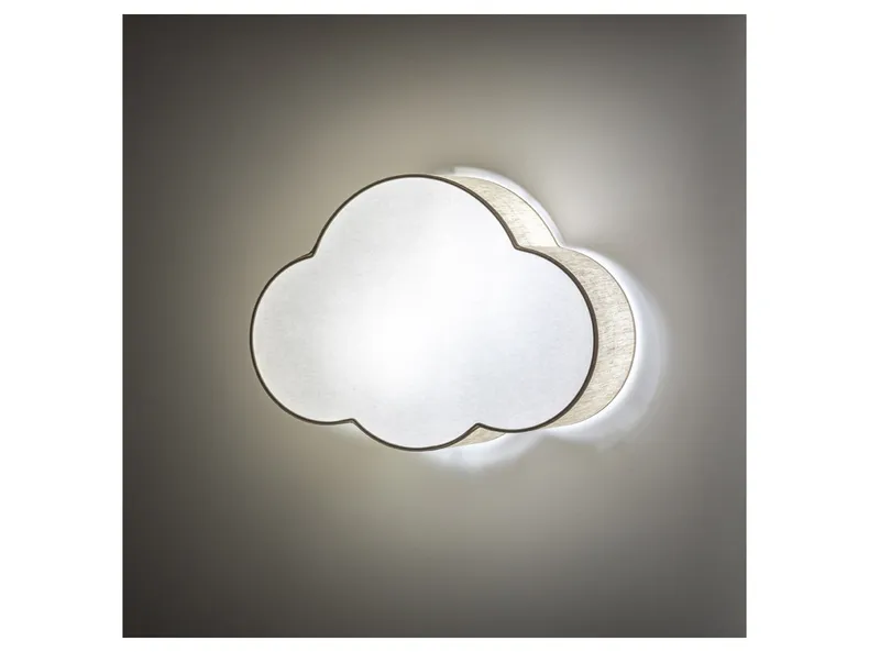 BRW Бежевий дитячий стельовий світильник Cloud 2-точковий тканинний бежевий 094967 фото №2