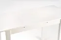 Обеденный стол раскладной HALMAR GINO 100-135x60 см, столешница - белая, ножки - белые фото thumb №7