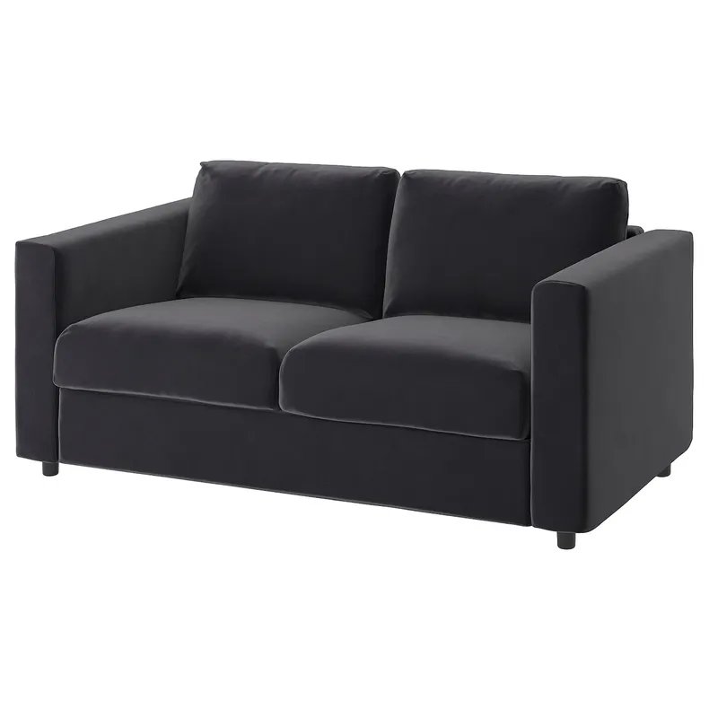 IKEA VIMLE ВИМЛЕ, 2-местный диван-кровать, Джупарп темно-серый 995.372.57 фото №2