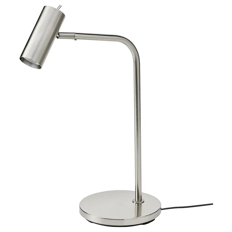 IKEA VIRRMO ВІРРМУ, робоча лампа, нікельований, 54 см 804.713.55 фото №1