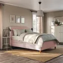 IKEA IDANÄS ИДАНЭС, кровать с отделением для хранения, Окрашенный в бледно-розовый цвет, 140x200 см 804.471.67 фото thumb №6