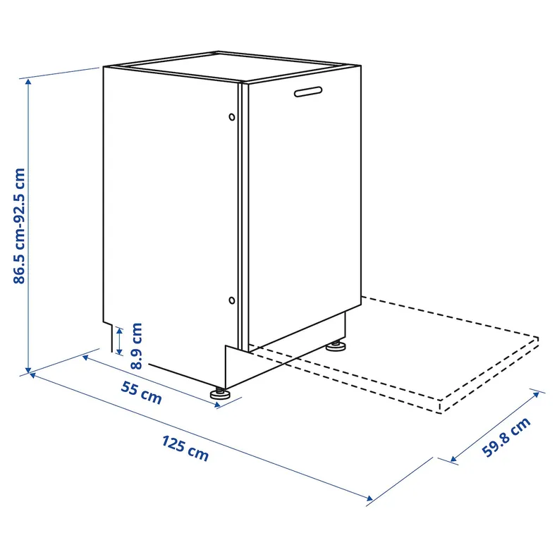 IKEA TORSBODA ТОРСБОДА, вбудована посудомийна машина, IKEA 700, 60 см 405.480.88 фото №4