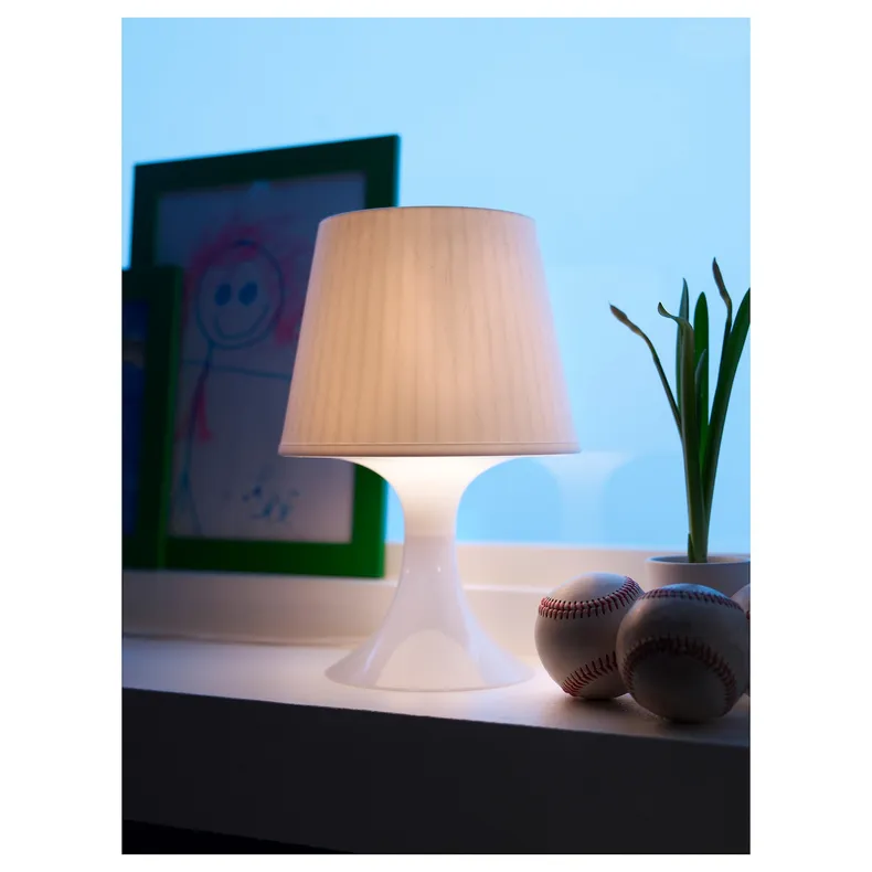 IKEA LAMPAN ЛАМПАН, настільна лампа, білий, 29 см 200.469.88 фото №6