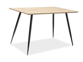 Кухонный Столик SIGNAL REMUS, дуб / чёрный, 80x120 фото